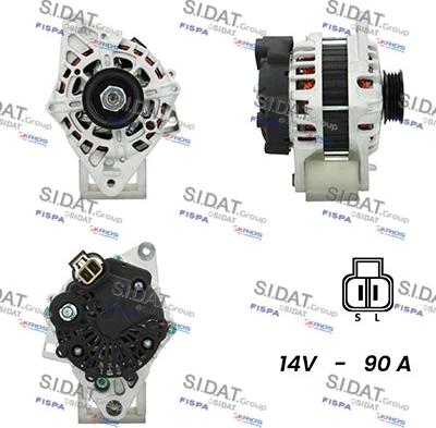 Fispa A12VA0165A2 - Alternator autospares.lv