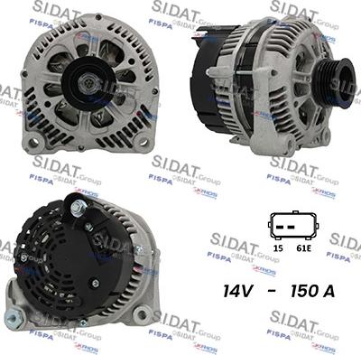 Fispa A12VA0136A2 - Alternator autospares.lv