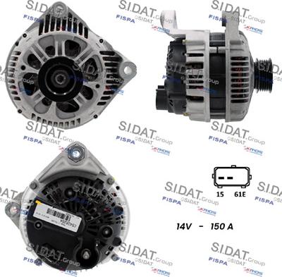 Fispa A12VA0136 - Alternator autospares.lv