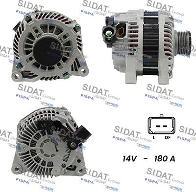 Fispa A12VA0124A2 - Alternator autospares.lv