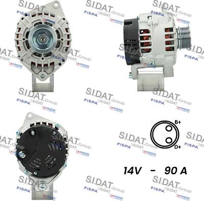 Fispa A12VA0807 - Alternator autospares.lv