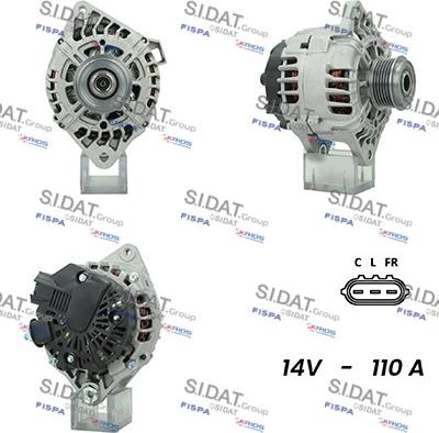 Fispa A12VA0824A2 - Alternator autospares.lv