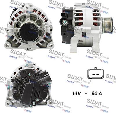 Fispa A12VA0391A2 - Alternator autospares.lv