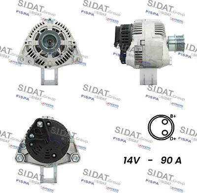 Fispa A12VA0381A2 - Alternator autospares.lv