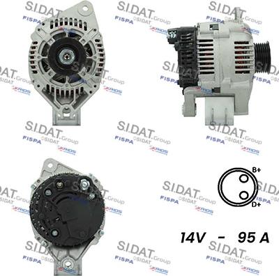 Fispa A12VA0388A2 - Alternator autospares.lv