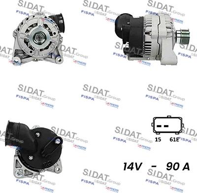 Fispa A12VA0382A2 - Alternator autospares.lv