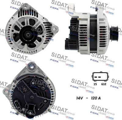 Fispa A12VA0333 - Alternator autospares.lv