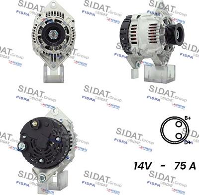 Fispa A12VA1008A2 - Alternator autospares.lv