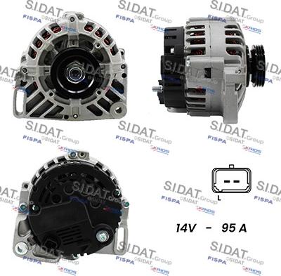 Fispa A12VA1015A2 - Alternator autospares.lv