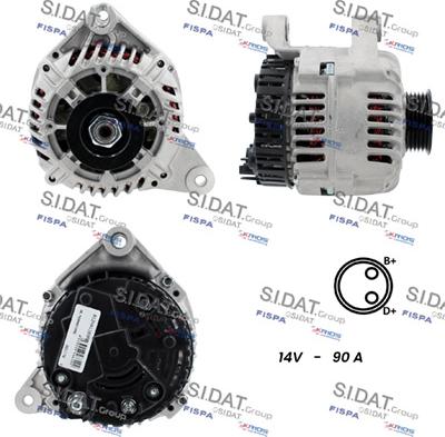 Fispa A12VA1169A2 - Alternator autospares.lv