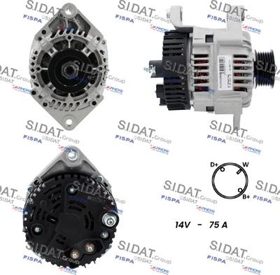 Fispa A12VA1295A2 - Alternator autospares.lv