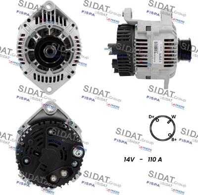 Fispa A12VA1291A2 - Alternator autospares.lv