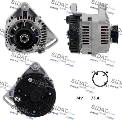 Fispa A12VA1292A2 - Alternator autospares.lv