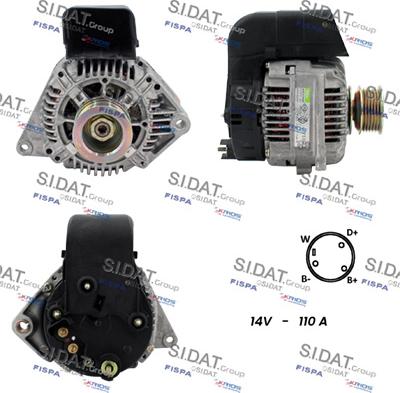 Fispa A12VA1241 - Alternator autospares.lv