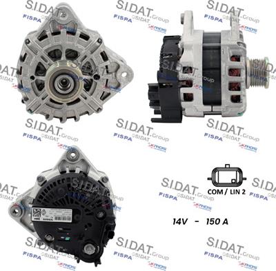 Fispa A12VA1270 - Alternator autospares.lv