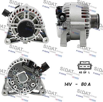 Fispa A12VS0021A2 - Alternator autospares.lv