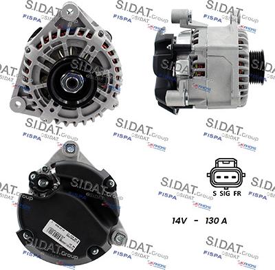 Fispa A12VS1166A2 - Alternator autospares.lv