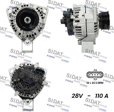 Fispa A24BH0099AS - Alternator autospares.lv