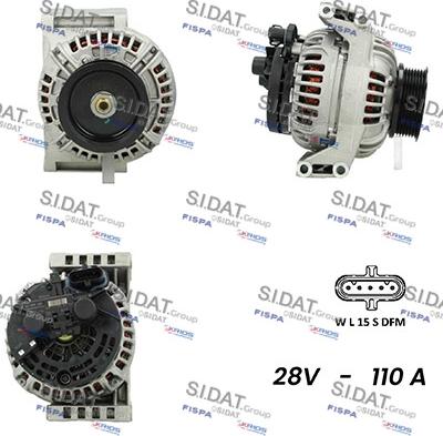 Fispa A24BH0098AS - Alternator autospares.lv