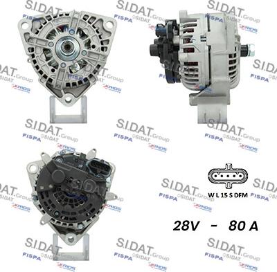 Fispa A24BH0093AS - Alternator autospares.lv