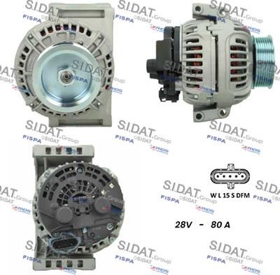 Fispa A24BH0097 - Alternator autospares.lv