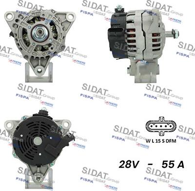 Fispa A24BH0041A2 - Alternator autospares.lv