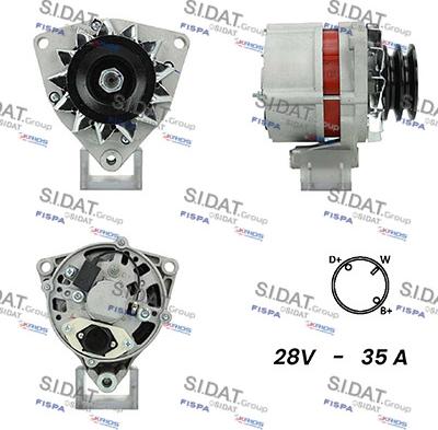 Fispa A24BH0003A2 - Alternator autospares.lv