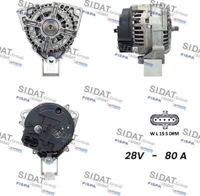 Fispa A24BH0015 - Alternator autospares.lv