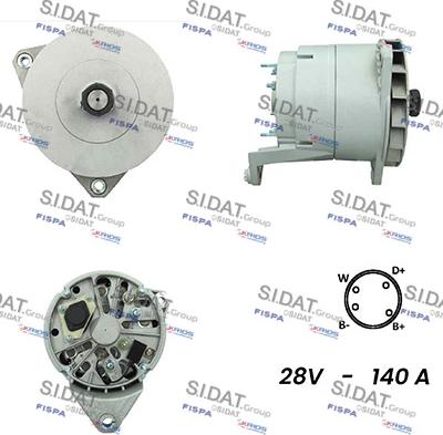 Fispa A24BH0010A2 - Alternator autospares.lv