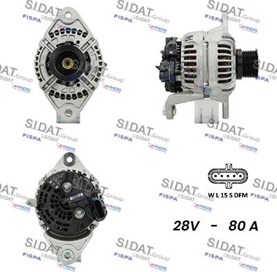 Fispa A24BH0081AS - Alternator autospares.lv