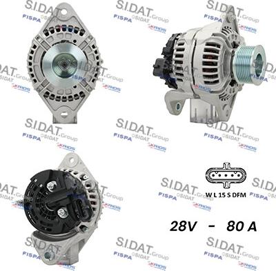 Fispa A24BH0083A2 - Alternator autospares.lv