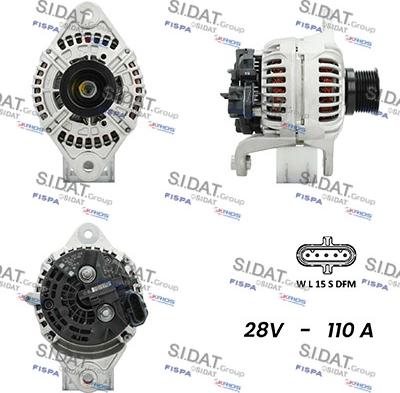 Fispa A24BH0082AS - Alternator autospares.lv