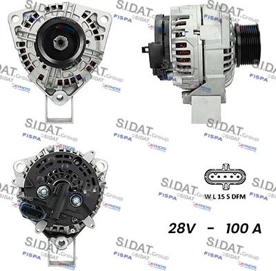 Fispa A24BH0039AS - Alternator autospares.lv