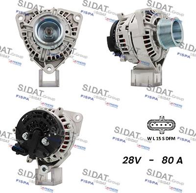 Fispa A24BH0038A2 - Alternator autospares.lv