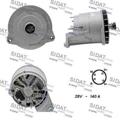 Fispa A24BH0033A2 - Alternator autospares.lv