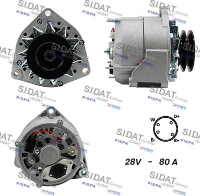 Fispa A24BH0032A2 - Alternator autospares.lv