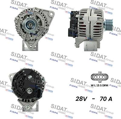 Fispa A24BH0025AS - Alternator autospares.lv