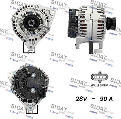 Fispa A24BH0026AS - Alternator autospares.lv