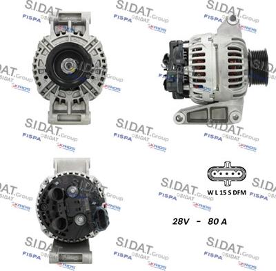 Fispa A24BH0150 - Alternator autospares.lv