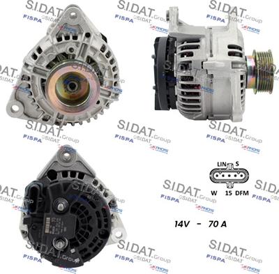 Fispa A24BH0158 - Alternator autospares.lv