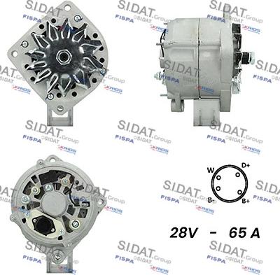 Fispa A24BH0104A2 - Alternator autospares.lv