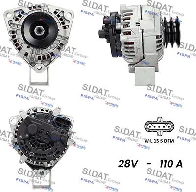 Fispa A24BH0100AS - Alternator autospares.lv