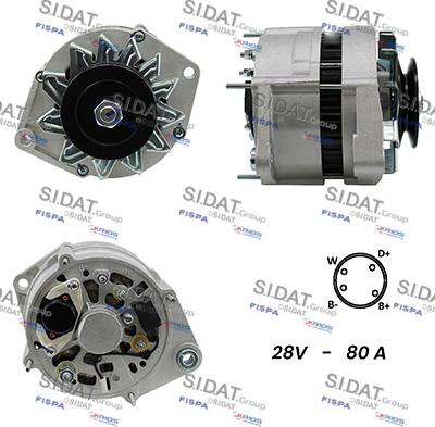 Fispa A24BH0103A2 - Alternator autospares.lv