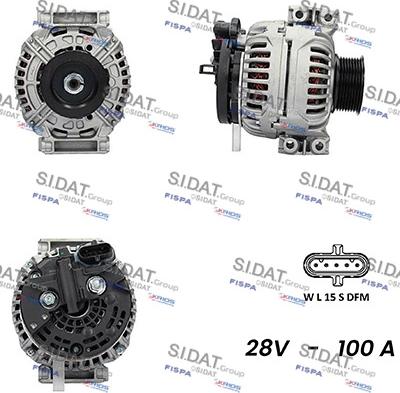 Fispa A24BH0107AS - Alternator autospares.lv