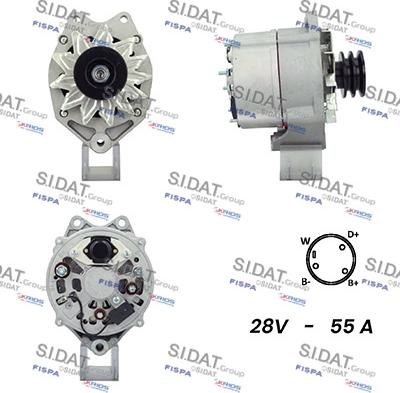 Fispa A24BH0117A2 - Alternator autospares.lv