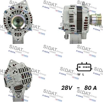 Fispa A24MH0063A2 - Alternator autospares.lv