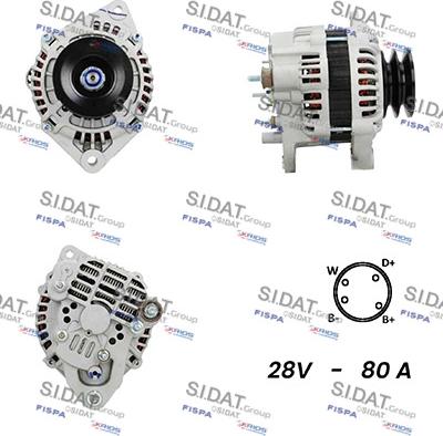 Fispa A24MH0141A2 - Alternator autospares.lv