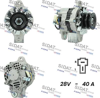 Fispa A24MH0133A2 - Alternator autospares.lv