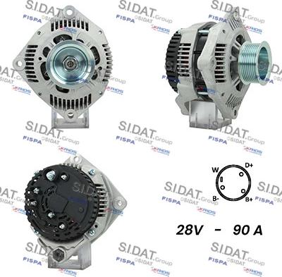 Fispa A24VA0106A2 - Alternator autospares.lv