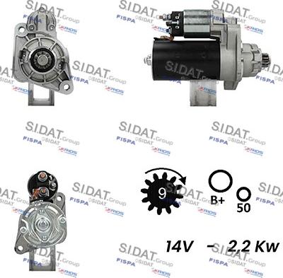 Fispa S12BH0444A2 - Starter autospares.lv